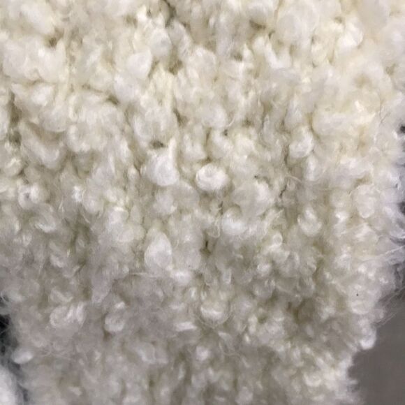 Handmade Knitted Winter Scarf, One Size, Cream - Picture 4 of 5